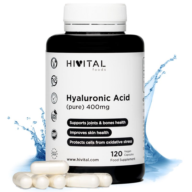 ÁCIDO HIALURÓNICO PURO 400 MG | 120 CÁPSULAS VEGANAS